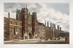 Turret Prints: View of the front of St Jamess Palace, Westminster, London, 1812