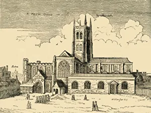 St Mary Overie Prints: View of St. Mary Overy, (c1878). Creator: Unknown