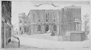 Under Construction Gallery: View of St Pauls Cathedral under construction, City of London, 1685 (c1853). Artist