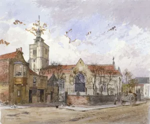 St Pauls Church Prints: View of St Pauls Church, Hammersmith, London, 1880. Artist: John Crowther