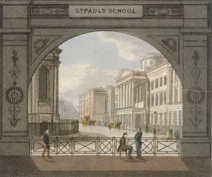 View of St Pauls School, City of London, 1820