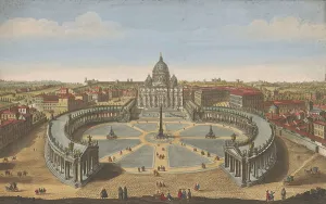 Thomas Bowles Ii Prints: View of St. Peter's Square and St
