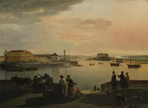 Neva River Collection: A View from St. Petersburg, 1817. Creator: Shchedrin, Sylvester Feodosiyevich (1791-1830)