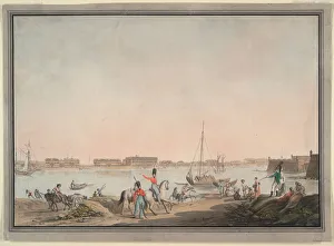 Embankment Prints: View of St. Petersburg from the Neva, 1808. Artist: Hammer, Christian Gottlieb (1779-1864)