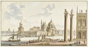 Santa Salute Prints: View of the Sta. Maria della Salute from St
