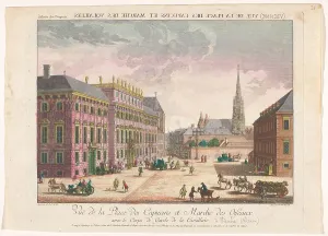 Imperial Franciscan Academy Prints: View of the Stadtpalais Liechtenstein on a square in Vienna