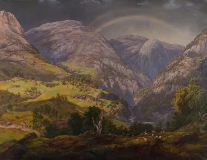 Oslo Prints: View from Stalheim, 1842. Creator: Dahl, Johan Christian Clausen (1788-1857)
