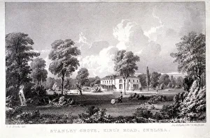 William Day Prints: View of Stanley Grove, Kings Road, Chelsea, London, c1825. Artist: Louis Haghe