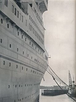 A view of the starboard side of S.S. Empress of Britain, 1931. Artist: Studio Films
