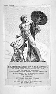 Mills Prints: View of the statue of Achilles, Hyde Park, London, 1822