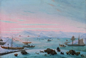 Nordic Prints: View of Steigen, probably 1830s. Creator: Matthias Stoltenberg