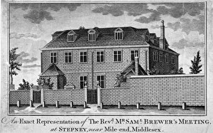 Brewer Collection: View of Stepney Meeting House, Stepney, London, 1783