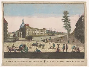 Remondini Prints: View of the Stock Exchange in Rotterdam, 1736-1799. Creator: Remondini family