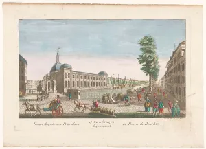 Pony And Trap Prints: View of the Stock Exchange in Rotterdam, 1745-1775. Creator: Jean-Francois Daumont