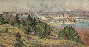 Karl Nordstrom Prints: View of Stockholm from Skansen, 1889. Creator: Karl Nordström