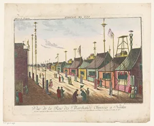 Imperial Franciscan Academy Prints: View of a street in Nanking, 1755-1779. Creator: Franz Xavier Habermann