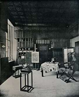 View of the Studio, at 25 Cadogan Gardens, c1899