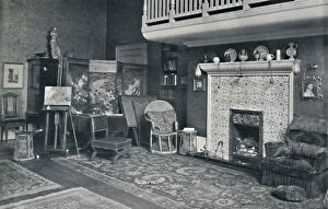 Ernest Gallery: View in the Studio of Sir E. A. Waterlow, R.A. late 19th-early 20th century. Creator: Unknown