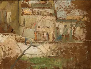 View from the Studio's Window-two-sided painting, c1900. Creator: Olga Boznanska.<br> View from the Studio's Window-two-sided painting, c1900. Creator: Olga Boznanska