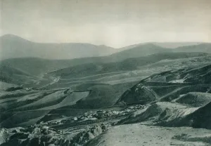 Sulphur Prints: View of the sulphur mines, Agrigento, Sicily, Italy, 1927. Artist: Eugen Poppel