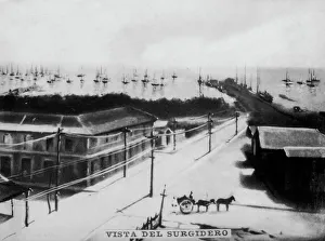Maceo Prints: View of Surgidero, (1896), 1920s