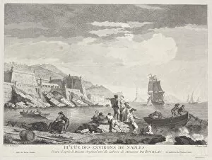Fishermen Gallery: Third View of the Surroundings of Naples, ca. 1760-80. Creator: Pierre François Basan