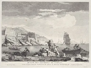 View To Sea Collection: Third View of the Surroundings of Naples, ca. 1760-80. Creator: Pierre Francois Basan