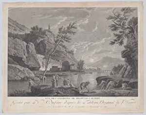 Joseph Vernet Prints: View of the Surroundings of Regio in Calabria, ca. 1770. Creator: Charles Nicolas Dufour