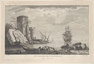 View To Sea Collection: View of the Surroundings of Toulon, ca. 1750-1800. Creator: Jean Francois Feradiny
