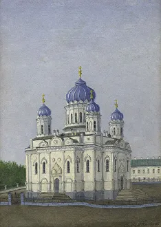 Pavel Mikhailovich Kosharov Prints: View of the Sviato-Troitskoi Cathedral