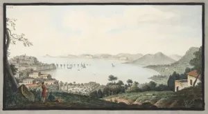 Fabris Prints: View taken from the spot known as Accademia near Puzzoli, 1776