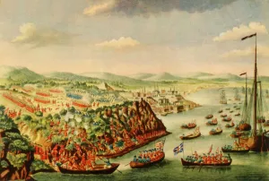 A View of the Taking of Quebec, September 13th 1759, (1941). Creator: Unknown