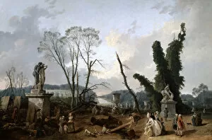 Images Dated 15th August 2005: View of the Tapis Vert in Versailles, 19th century. Artist: Fanny Robert