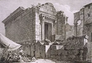 White Star Line Gallery: View of the Temple of Aesculapius, pub. 1764. Creator: Robert Adam (1728-92)