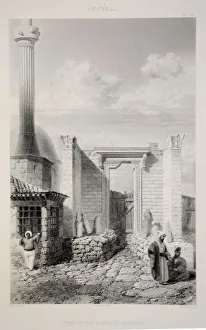 1863 Prints: View of the Temple of Augustus, pub