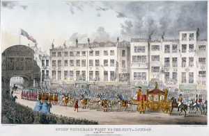 Smart Prints: View of Temple Bar during Queen Victorias visit to the City of London in 1837