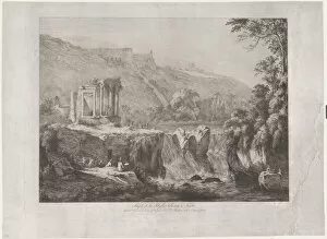 Boisseux Jean Jacques De Collection: View of the Temple of the Tiburtine Sibyl, 1809. Creator: Jean-Jacques de Boissieu