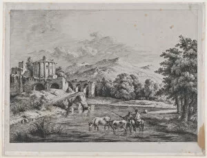 Boisseux Jean Jacques De Collection: View of the Temple of Vesta, 1774. Creator: Jean-Jacques de Boissieu
