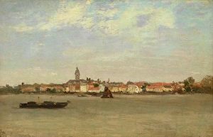 Escaut Prints: A View of Temse, c1870-1890s. Creator: Guillaume Vogels