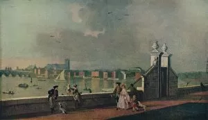 View from the Terrace of Old Somerset House, c1770. Artist: Paul Sandby