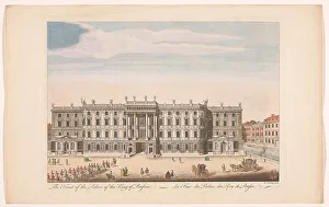 Berlin Germany Prints: View of the front of the Berliner Stadtschloss in Berlin, 1754-1755. Creator: R. Benning