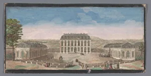 Edifice Prints: View of the front of the Chateau de Belle-Vue in Meudon