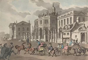 Oxford Gallery: View of the Theatre, Printing House &c. Oxford, 1810. 1810