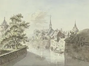 Darmstadt Prints: View of the...Frankfurt city moat at Fischerfeld