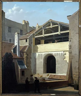 5th Arrondissement Prints: View of the thermal baths of Cluny