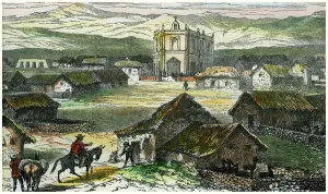 View of Tiahuanaco, near Lake Titicaca, Bolivia, c1880