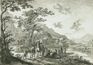 Tiber Prints: View of the Tiber in the Campagna