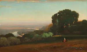 View of the Tiber near Perugia, 1872-1874. Creator: George Inness View of the Tiber near Perugia, 1872-1874. Creator: George Inness