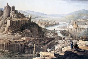 Chernetsov Gallery: View of Tiflis, 1830. Artist: Nikandor Grigorievich Chernetsov