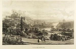 View of Tiflis, 1830s. Artist: Engelmann, Godefroy (1788-1839)